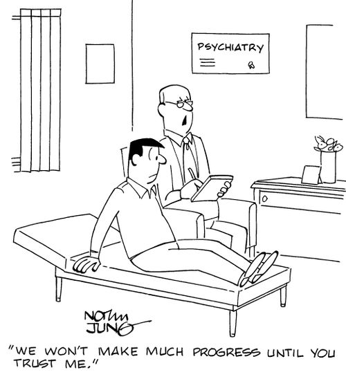 "We won't make much progress until you trust me."