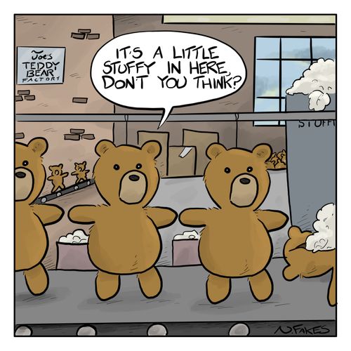 "It's a little stuffy in here, don't you think?"