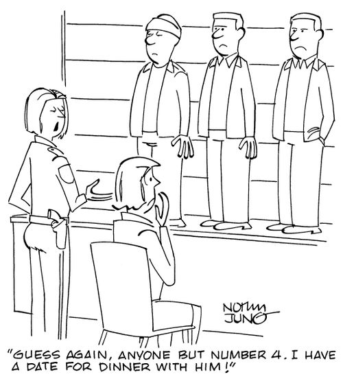 "Guess again, anyone but number 4. I have a date for dinner with him!"
