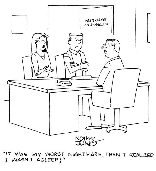 "It was my worst nightmare. Then I realized I wasn't asleep!"