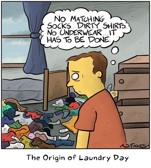 The Origin of Laundry Day