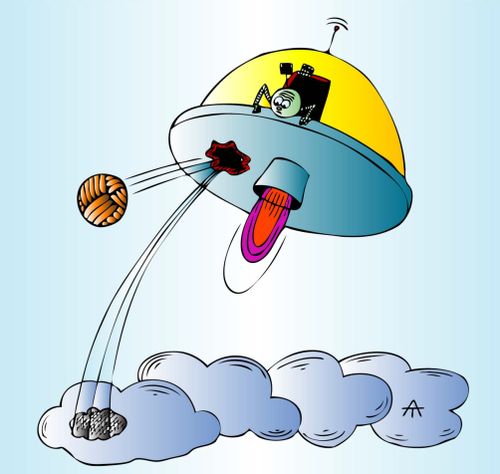 Football playing aliens