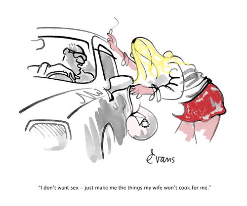 "I don't want sex - just make me the things my wife won't cook for me."