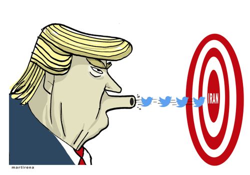 Trump Aims Twitter Missiles at Iran