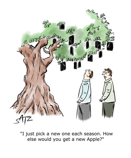 "I just pick a new one each season. How else would you get a new Apple?"