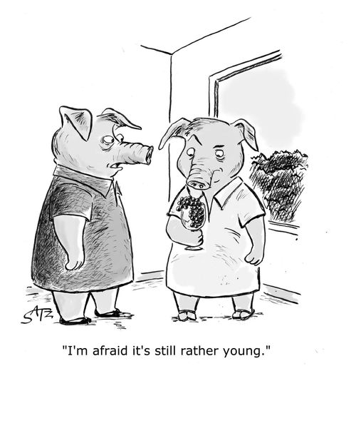 "I'm afraid it's still rather young."