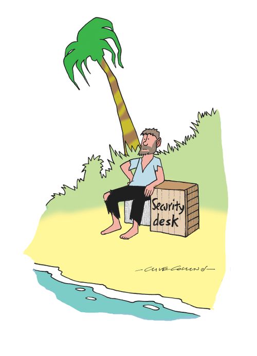 Desert Island Security Desk