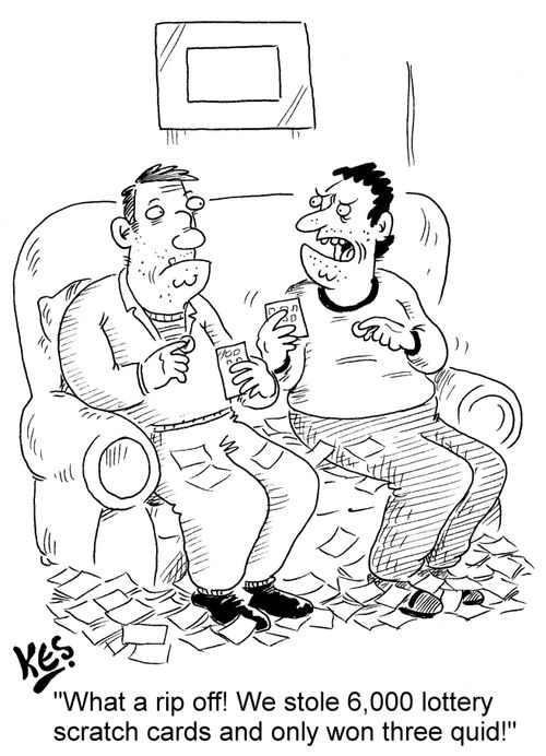 "What a rip off! We stole 6,000 lottery scratch cards and only won three quid!"