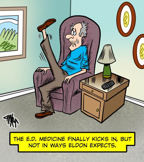"The E.D. medicine finally kicks in, but not in ways Eldon expects."