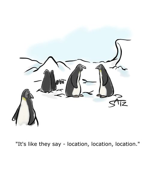 "It's like they say - location, location, location."