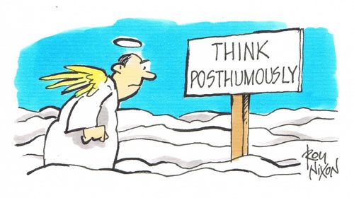 Notice In Heaven - THINK POSTHUMOUSLY