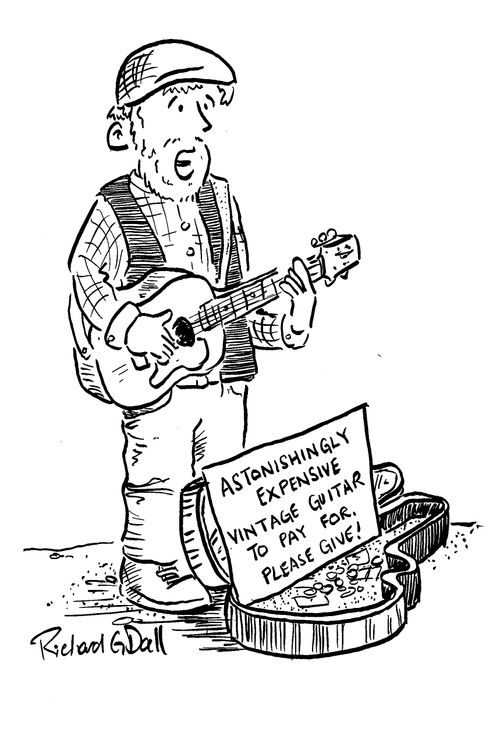 "Astonishingly expensive vintage guitar to pay for. Please give!"