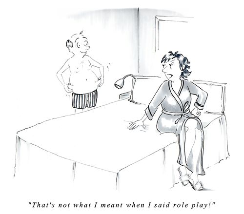 "That's not what I meant when I said role play!"