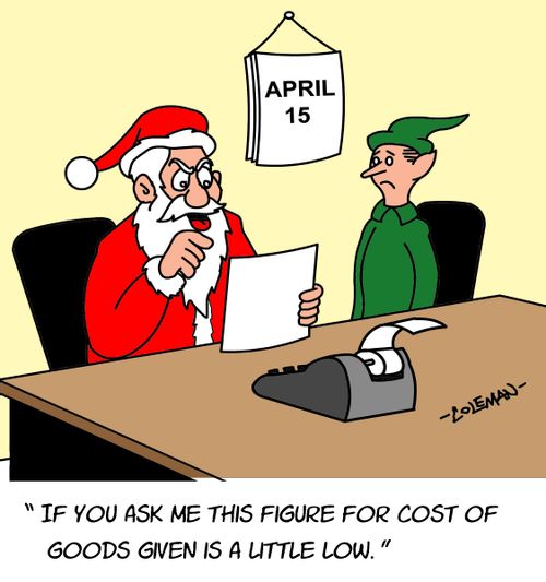 "If you ask em this figure for cost of goods given is a little low."