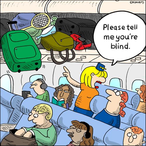 "Please tell me you're blind."