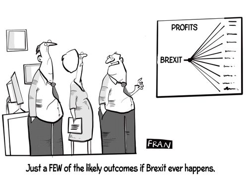 "Just a few of the likely outcomes if Brexit ever happens."