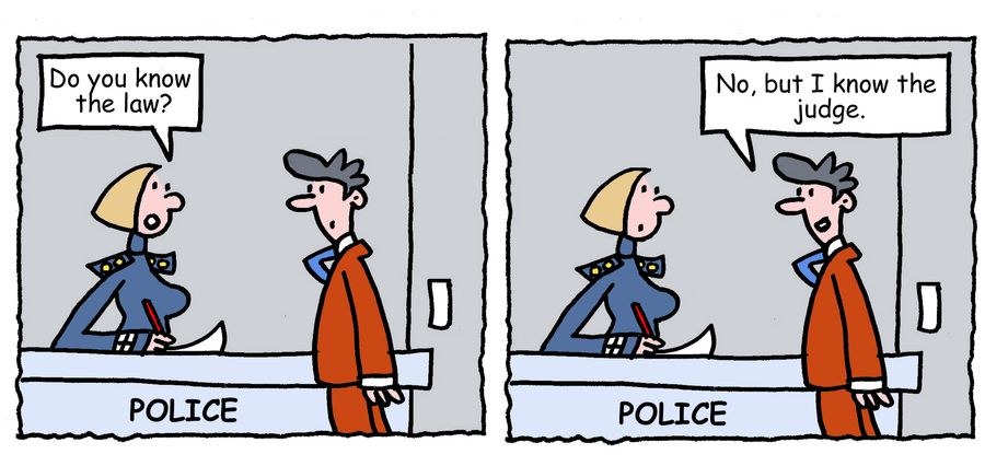 "Do you know the law?"