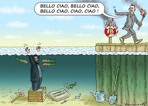 Luigi Di Maio and Matteo Salvini 