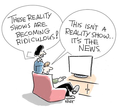 "This isn't a reality show. . . it's the news."