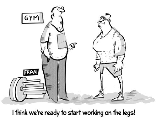 "I think we're ready to start working on the legs!"