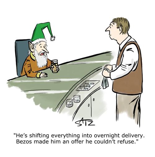 "He's shifting everything into overnight delivery."