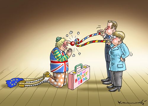 Boris Meets Merkel and Macron