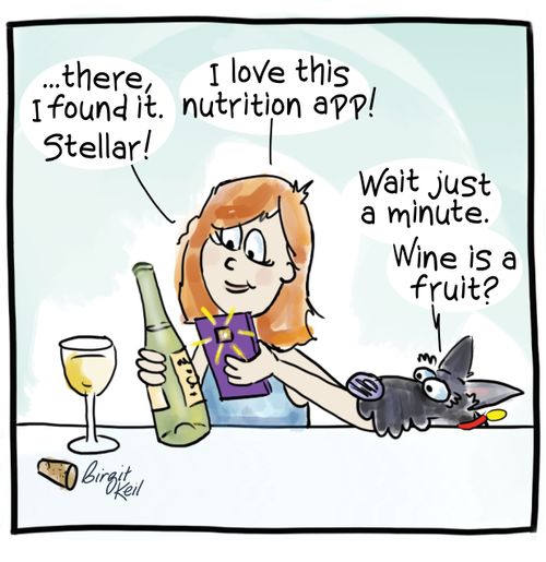 "...there, I found it. Stellar! I love this nutrition app!"