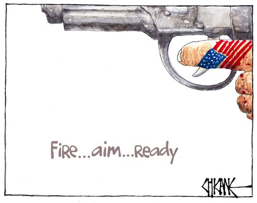 "Fire...aim...ready."
