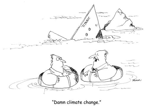 "Damn climate change." 