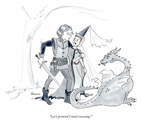 "Let's pretend I need rescuing."