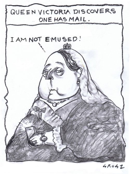 Queen Victoria discovers the internet