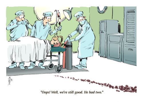 "Ooops! Well, we're still good. He had two."
