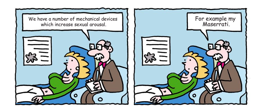 "We have a number of mechanical devices which increase sexual arousal."