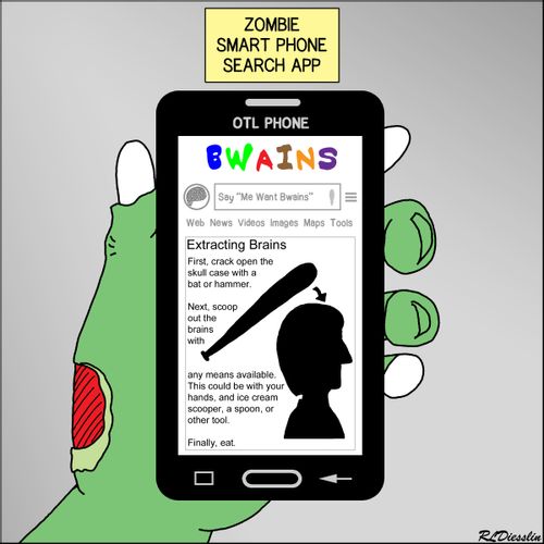 Brains - The Zombie Smart Phone Search App
