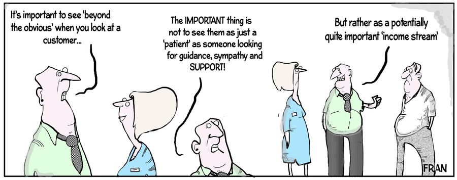 "It's important to see 'beyond the obvious' when you look at a customer. . ."