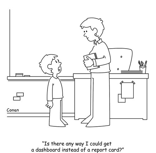 "Is there any way I could get a dashboard instead of a report card?"