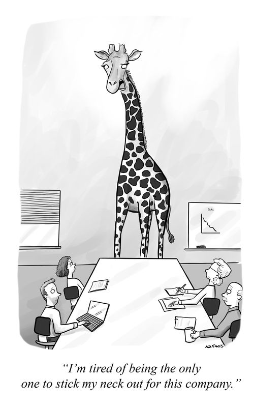 "I'm tired of being the only one to stick my neck out for this company."