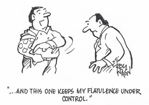 "...and this one keeps my flatulence under control."
