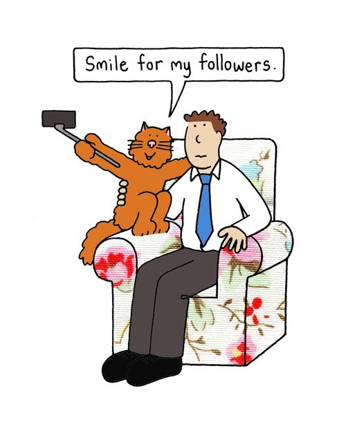 "Smile for my followers."