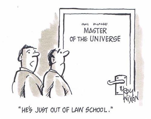 "He's just out of law school."
