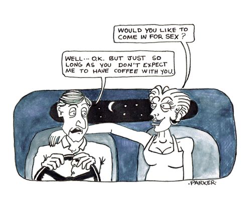 "Would you like to come in for sex?"