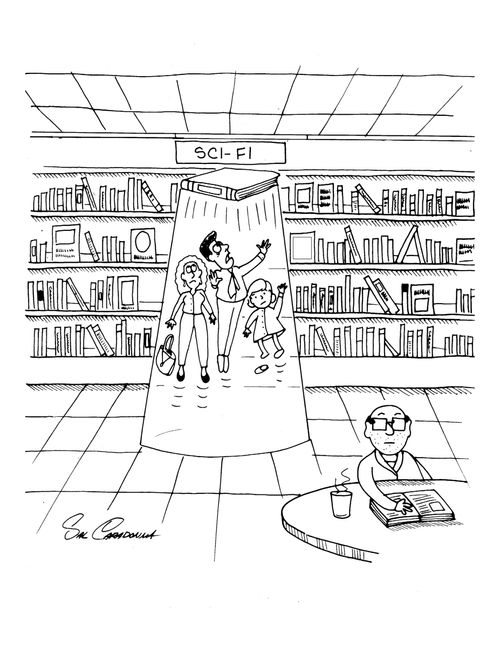 Abduction from the Sc-Fi section of the library