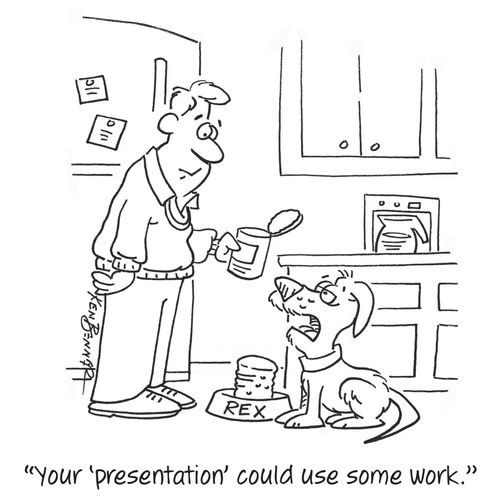 "Your 'presentation' could use some work."