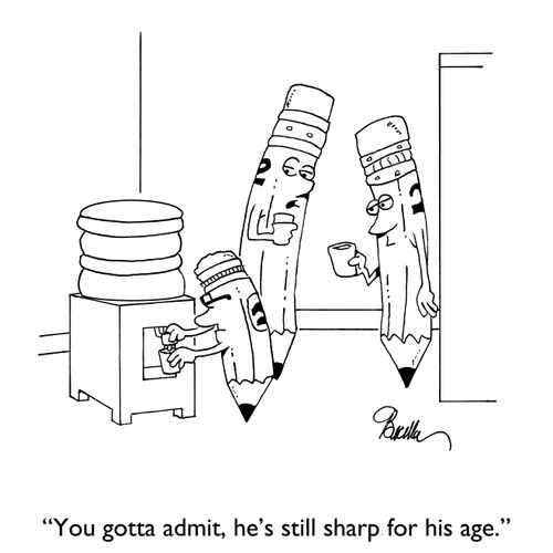"You gotta admit, he's still sharp for his age."