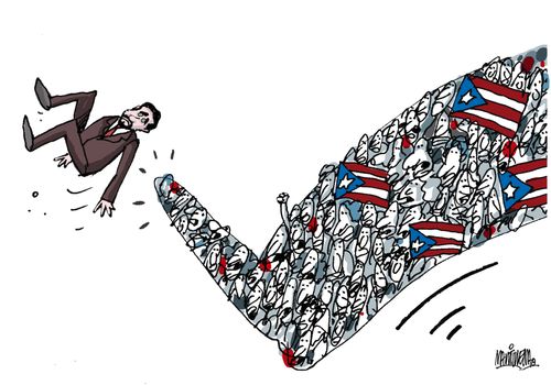 Protests against Governor Ricardo Rosselló  in Puerto Rico