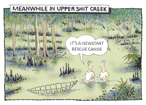 "It's a newstart rescue canoe ."