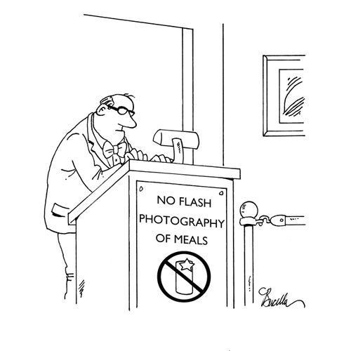 No Flash Photography of Meals