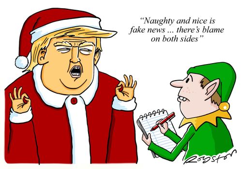 "Naughty and nice is fake news ... there's blame on both sides."