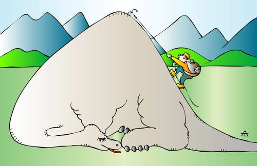 Dinosaur Climbing