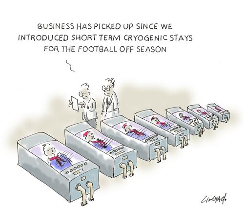 "Business has picked up since we introduced short term cryogenic stays for the football off season."